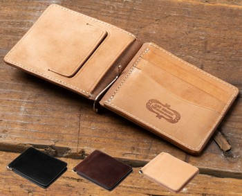 ARTBROWNのUKサドルレザーマネークリップ